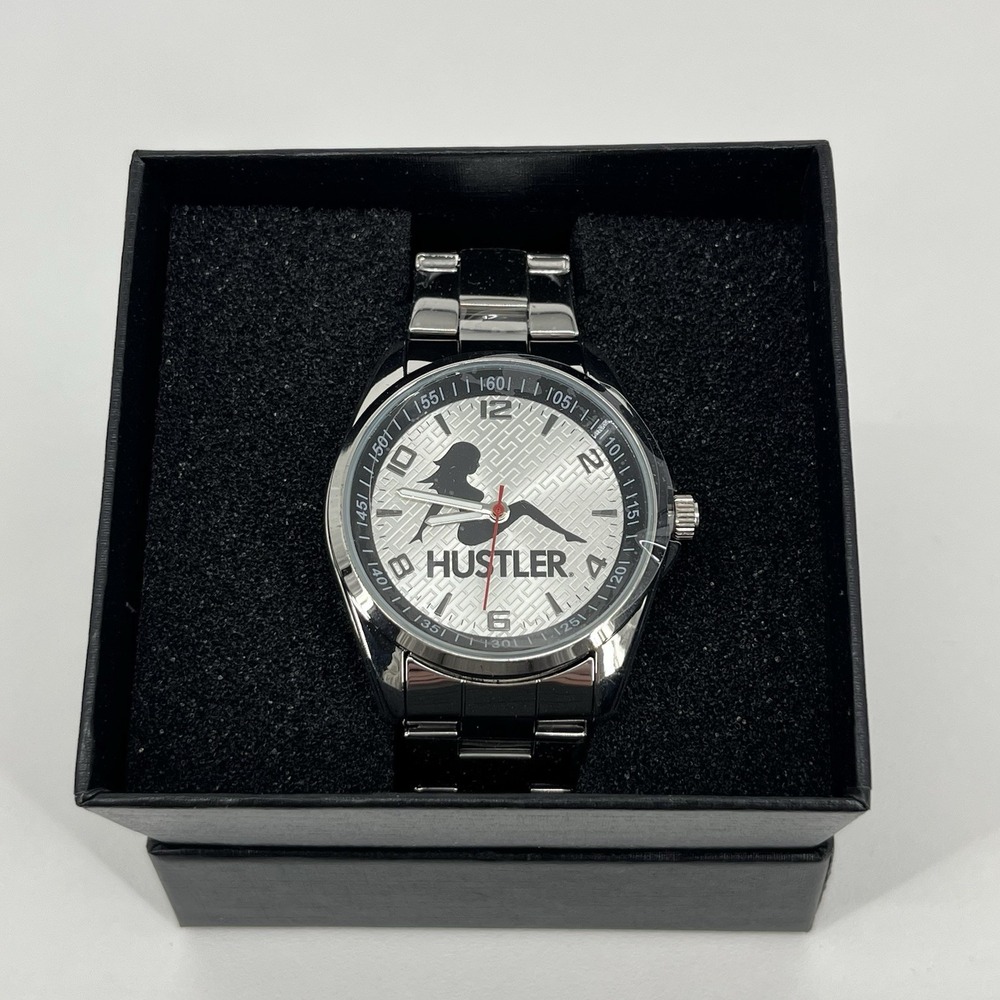 Game Time Men's Silver Hustler Watch TXT Series Sitting Lady Logo New